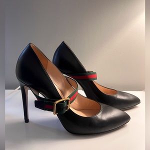 GUCCI Sylvie Leather “Mary Jane” Heels size 39